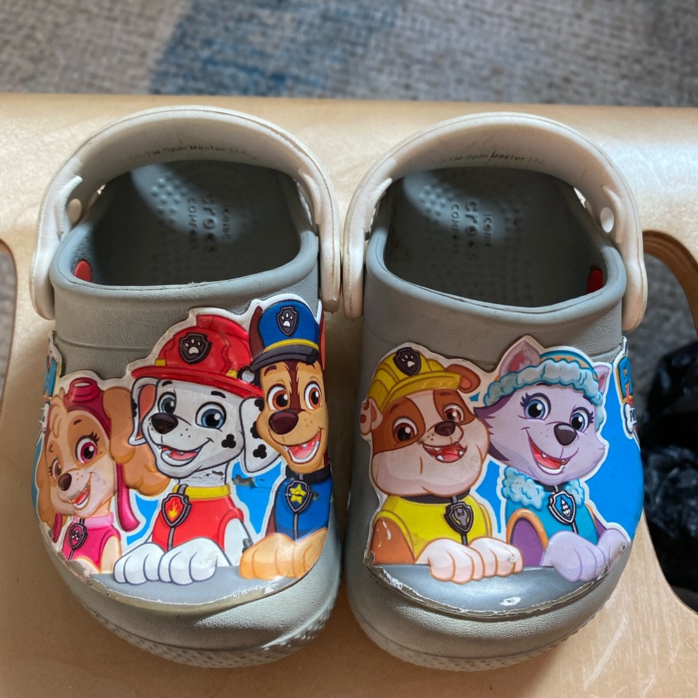 Paw Patrol Crocs size 6